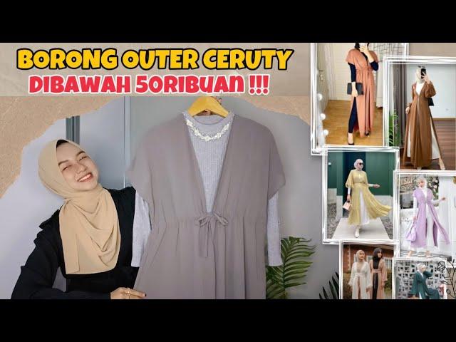 SHOPEE HAUL OUTER CERUTI DIBAWAH 50RIBU !!! DEFINISI MURAH TAPI MEWAH