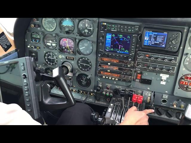 Carly landing the Cessna 310R at Lakeland.