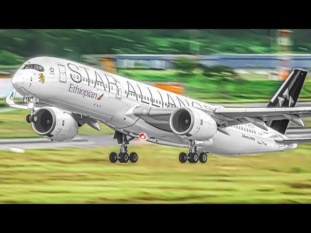 ️ 100 CLOSE UP AIRCRAFT TAKEOFFS & LANDINGS  SAO PAULO Airport BRAZIL | A380 A350 727 747 777 787