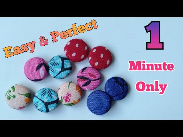 How to make fabric button | Fabric button making | Fabric button