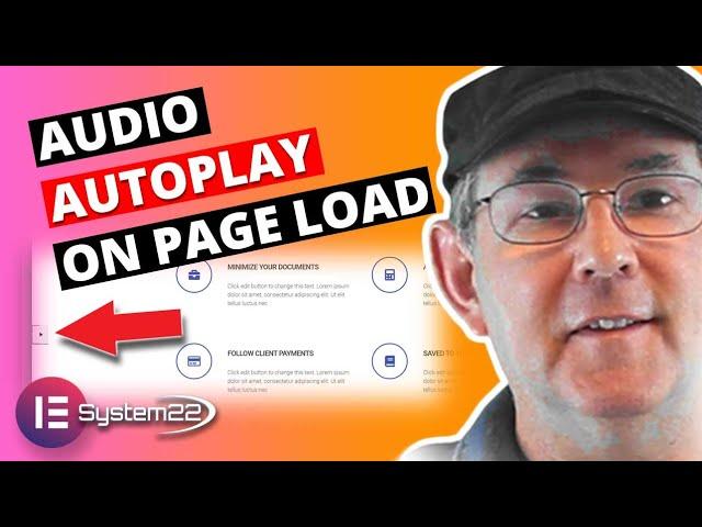 Elementor Audio Autoplay On Page Load