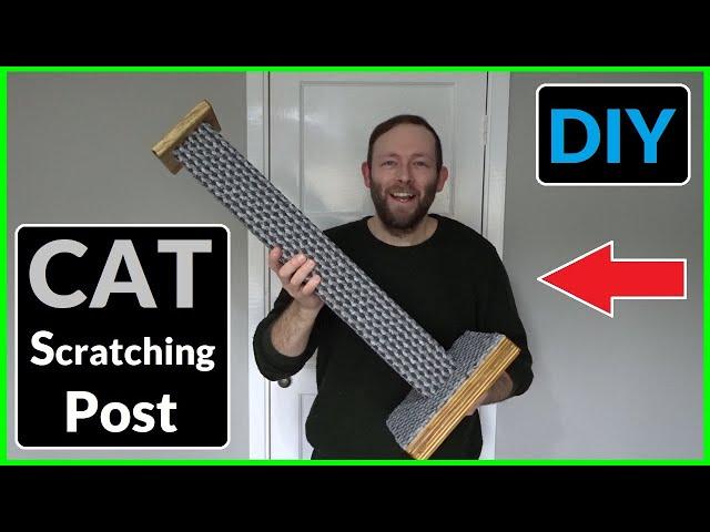 Making a Cat Scratching Post (Scrap Materials DIY Project)