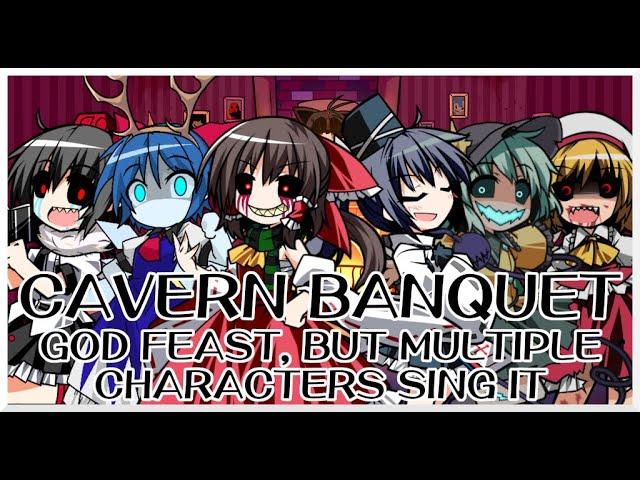 Cavern Banquet - God Feast [Touhou Mix] / but multiple characters sing it - FNF Covers