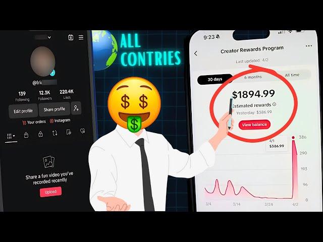 Get Paid on Your First Video: TikTok Creator Rewards Program! (All Countries)