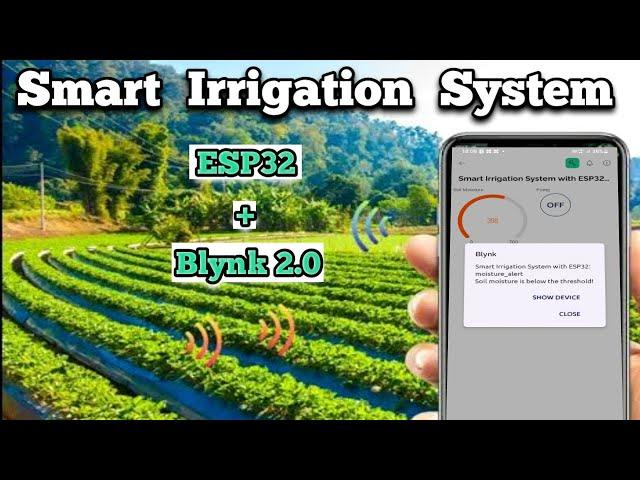 Smart Irrigation System: ESP32, Soil Moisture Sensor & Blynk IoT