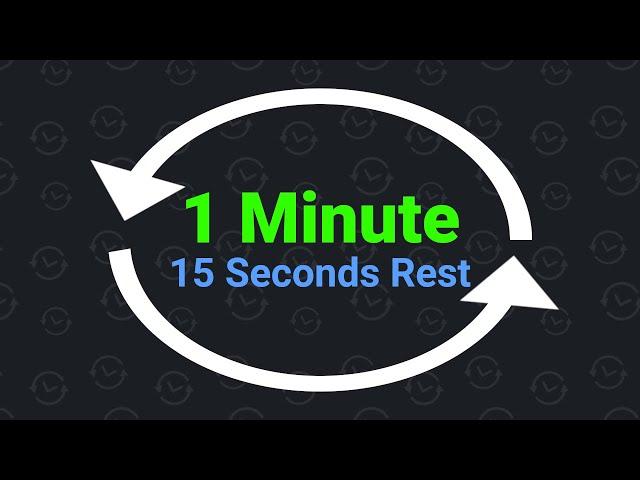 1 Minute Interval Timer with 15 Seconds Rest