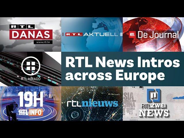 RTL TV News Intros across Europe 2020 / Openings Compilation (HD)