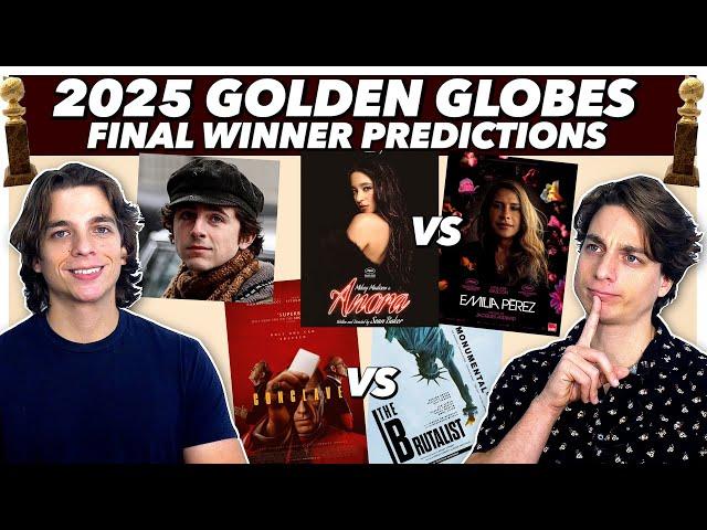 FINAL 2025 Golden Globe WINNER Predictions