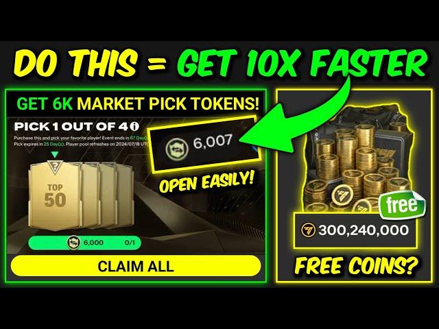 3 FASTEST TRICK To GET 6K Market Pick Tokens, EARN 500M Coins | Mr. Believer