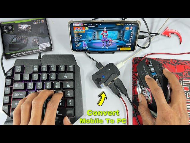 keyboard or mouse for mobile gaming unboxing and full tutorial 4 in 1 mobile game combo pack