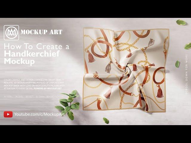 How to make a handkerchief mockup| Photoshop Mockup Tutorial