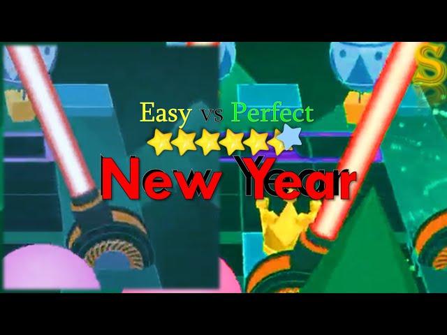 Rolling Sky - New Year (Easy Way vs Perfect Way) | AusT