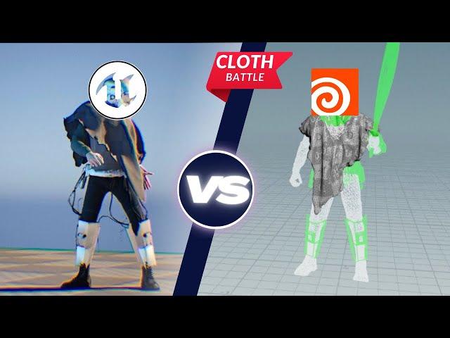 Real-Time vs Traditional cloth : Unreal Engine vs Houdini Battle