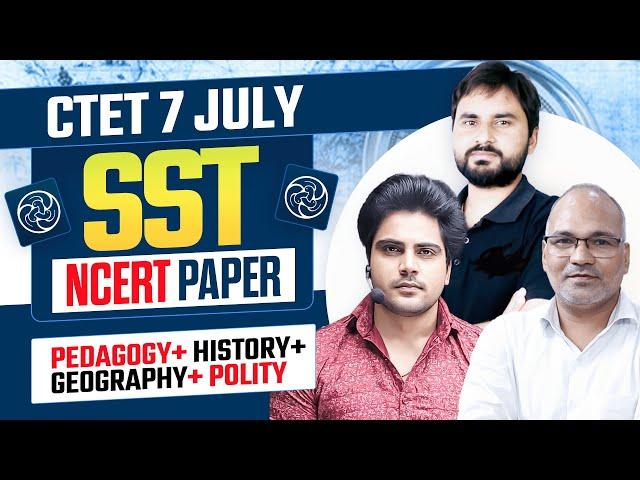 CTET 7 JULY 2024 SOCIAL SCIENCE by Sachin Academy live 4pm