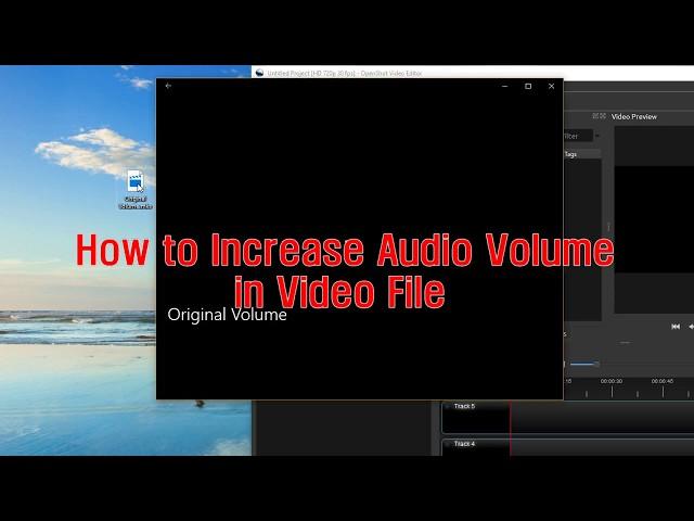 How to Increase Low Volume Audio in Video File (feat. OpenShot) - less than 3 minutes!!