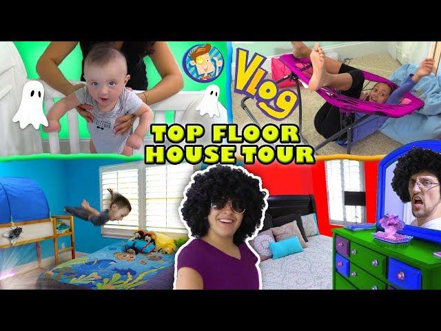 HOUSE TOUR 1 0  The Top Floor w  Lexi, Shawn, Chase, Mom & Dad Rooms FUNnel Family Vlog