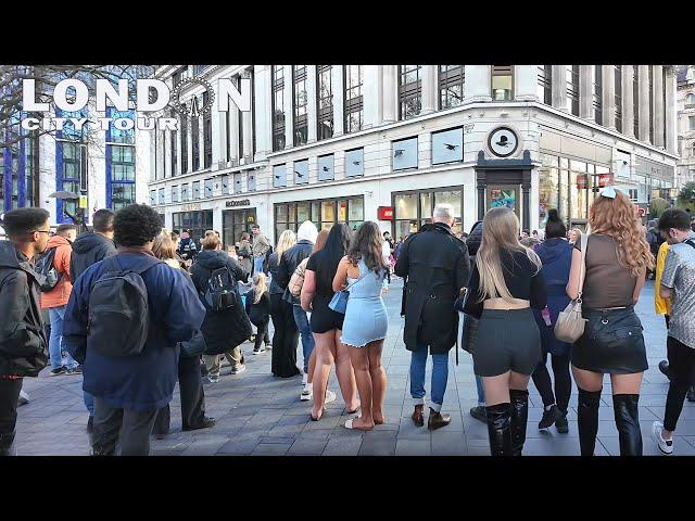 LONDON CITY TOUR| LEICESTER SQUARE  to PICCADILLY CIRCUS | Central London Walk [4K]