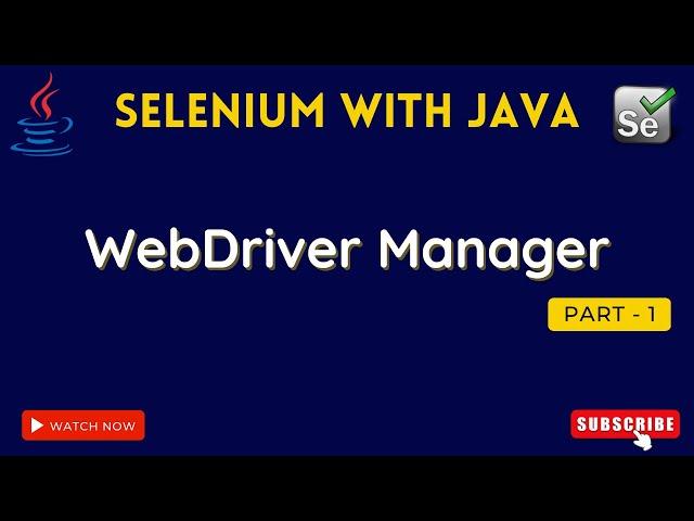 webdriver manager selenium | how to use webdrivermanager in selenium java