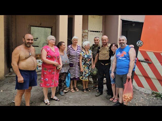 Прифронтовий Вугледар 18.07.2024. Благодійна допомога в рамках Служіння милосердя. Капелани