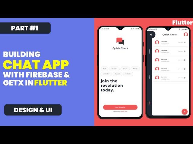 Flutter Chat App with Firebase | Realtime Chat App | Part 1