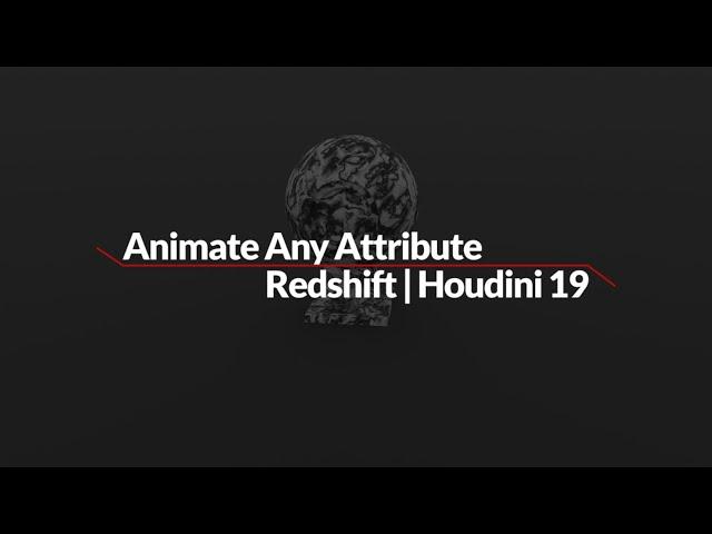 Animate Any Material Attribute in Redshift | Houdini 19