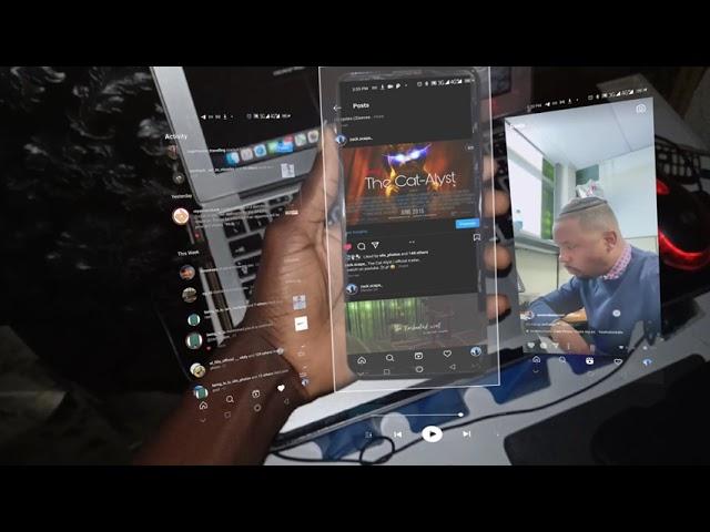 Augmented VR in AFTER EFFECTS ( Instagram layout )