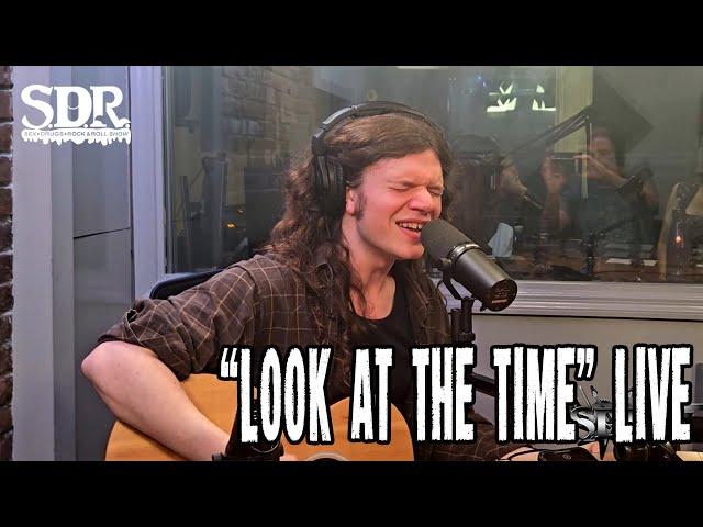 Musician Sawyer Hill performs "Look at the Time" live in studio