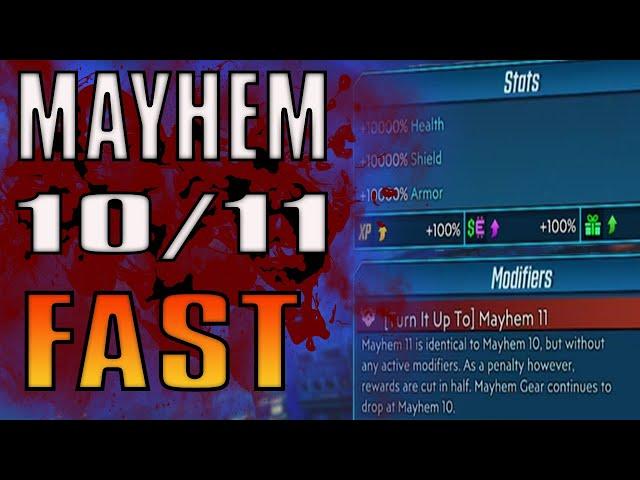 Borderlands 3 How To Get Mayhem 10 FAST!