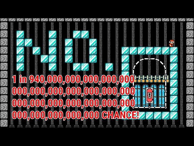 Super Mario Maker 2's MOST IMPROBABLE LEVEL - 1 in 940 Trevigintillion Chance!