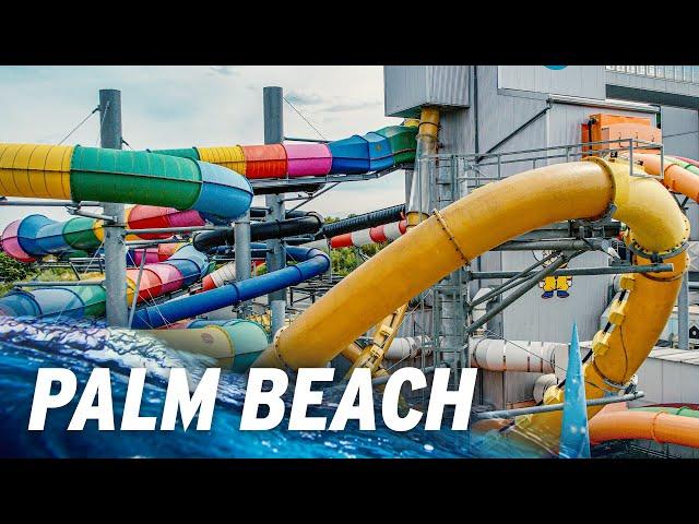 All Water Slides at Kristall Palm Beach Stein, Germany 2023 POV