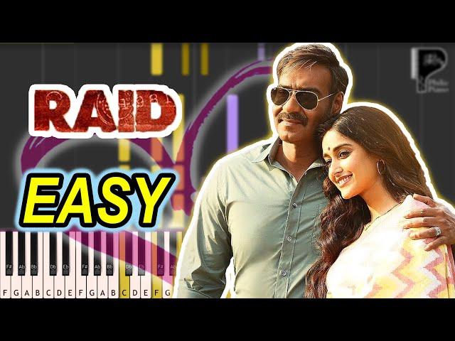 Sanu Ek Pal Chain Na Aave - Raid (2018) - EASY Piano Tutorial