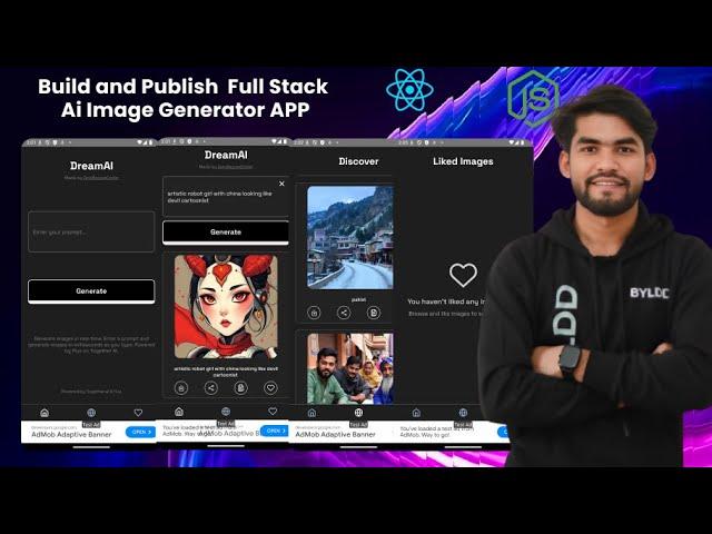 20. How to connect Frontend with Backend| Generate Image API Integration AI Image Generator App Full