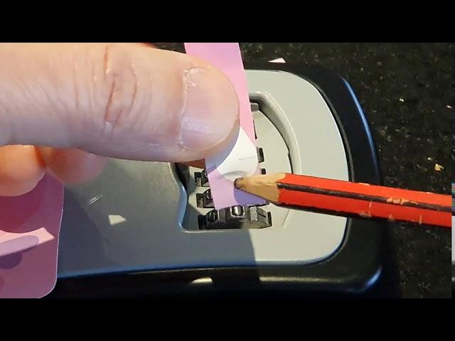 How to crack a combination lock for key safe, this method should work for suit cases as well