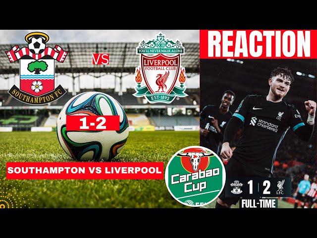 Southampton vs Liverpool 1-2 Live Stream Carabao Cup EFL Football Match Score Commentary Highlights