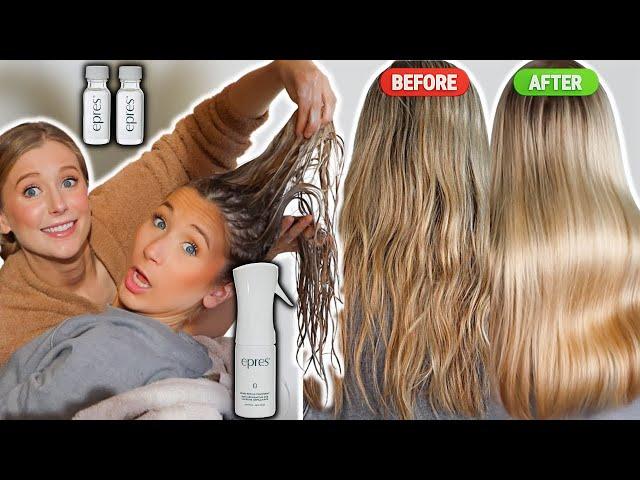 I Tried Epres on My Sister's Damaged Hair! Epres Bond Repair vs. Hair Damage