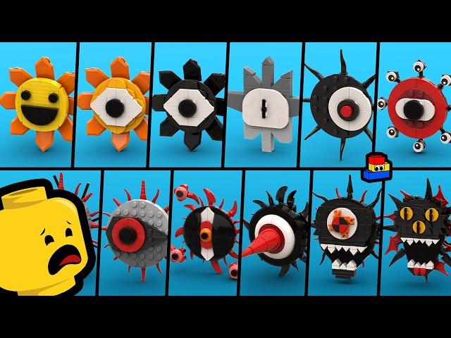 LEGO Sprunki: Building Phases 1 to 12 (MR. SUN) - Sprunki Incredibox