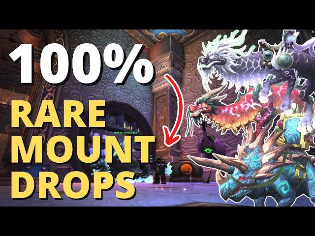 FINALLY 100% Chance To Obtain Rare Mount Drops In World of Warcraft MOP Remix