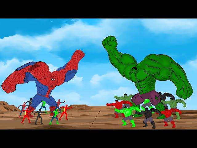 Evolution of Hulk vs Evolution of Spider-Man [2022] | SUPER HEROES MOVIE ANIMATION