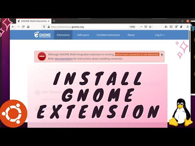 Install Gnome Extensions in Ubuntu LTS