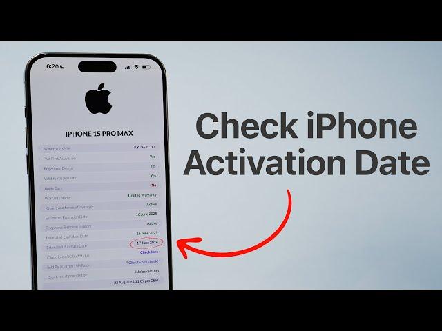 How To Check ANY iPhone Activation Date!!