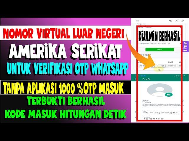 Cara Membuat Nomor Virtual Luar Negeri Amerika Serikat Tanpa Aplikasi Untuk Daftar Whatsapp