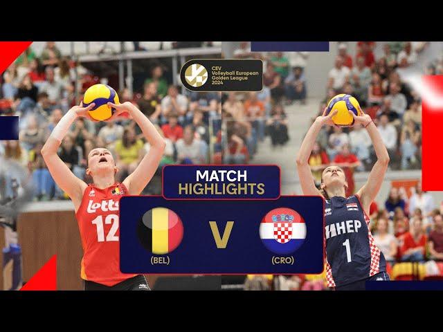 Belgium vs. Croatia - Match Highlights I European Golden League Women 2024