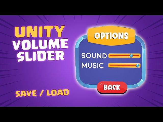 VOLUME SLIDER IN UNITY