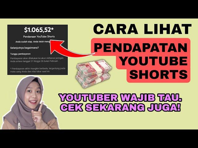 CARA MELIHAT GAJI YOUTUBE SHORTS. CEK SEKARANG JUGA!