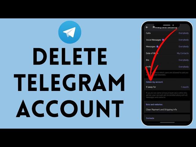 How to Delete Telegram Account (2024) | Remove Telegram Account