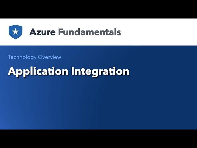 Technology Overview - Application Integration