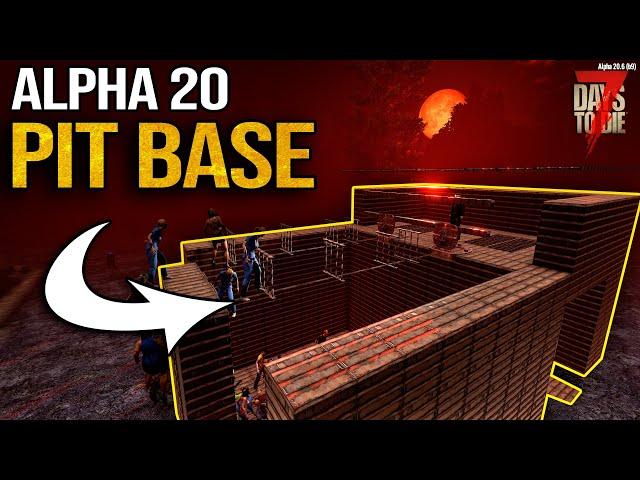 This PIT BASE is  7 Days To Die Horde Base Design  (Alpha 20)