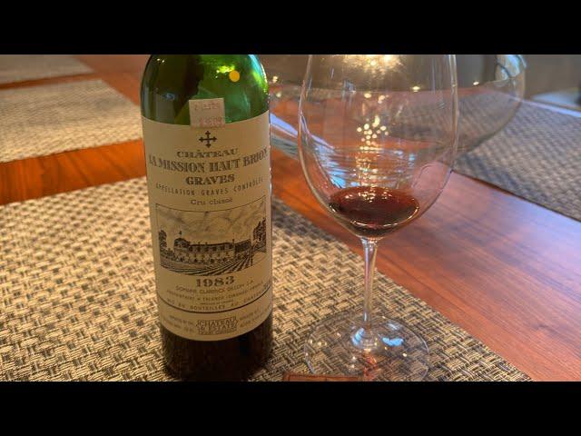 La Mission Haut Brion 1983 Graves Trophy Bordeaux Wine Review