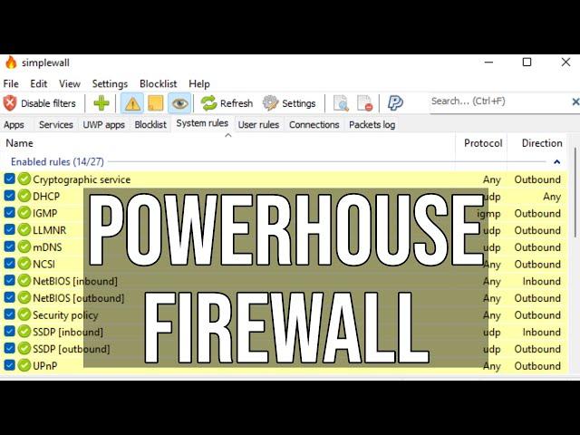 EXCELLENT FREE WINDOWS FIREWALL | Simplewall Guide