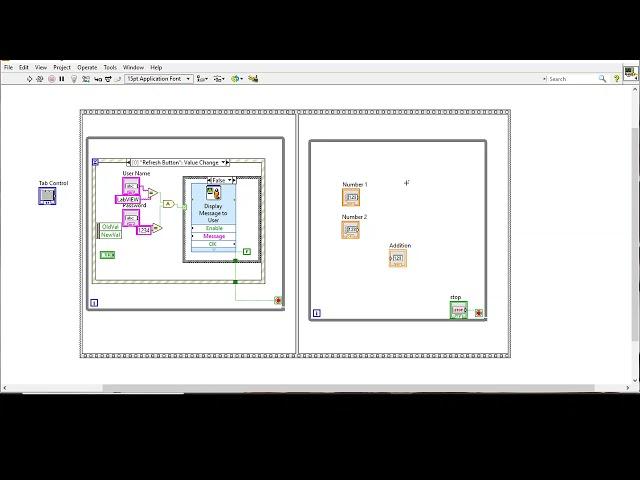 LabVIEW: User Login Interface